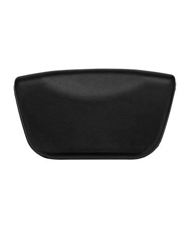 Wei Xi Soft Anti-slipLuxurious Foam Padded Spa Bath Pillow Hot Tub Neck Head Back Rest Cushion with Suction Cups for Relaxing Black