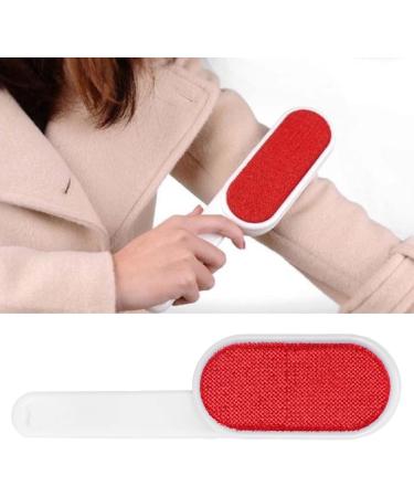 Pet Fur Brush Set - Reusable & Washable Double-Sided Lint Remover for Clothes & Coats - Efficient Debris Cleaner in Red - Buy Online on GoSupps.com
