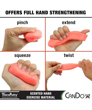 CanDo TheraPutty Scented Hand Exercise Putty - Cherry Red 5lb for Rehabilitation & Occupational Therapy | Enhances Hand Strength & Flexibility - Buy Online on GoSupps.com