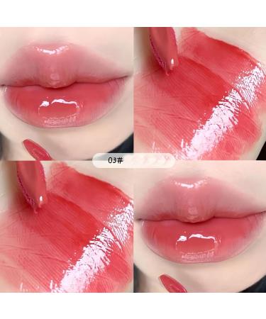 5pcs Mirror Water Lip Gloss Set - Cute Bear Jelly Lipstick Moisturizing Long Lasting Korean Style Liquid Lipstick Multicolor Hydrating Lip Stain Gift Set - Buy Online on GoSupps.com