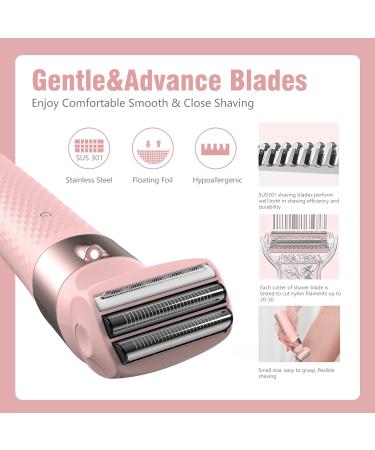Buy SCDOM 3-in-1 Electric Intimate Razor for Women - Perfect for Bikini Zone Arms Legs & Armpits - Non-Slip Handle & Double Float Foils - Pink - Buy Online on GoSupps.com