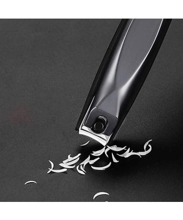 UNbit Nail Clipper 1PC New Creative Black Stainless Steel Nail Clippers Diagonal Anti-Splash Waterproof Professional Nail Trimmer - Buy Online on GoSupps.com