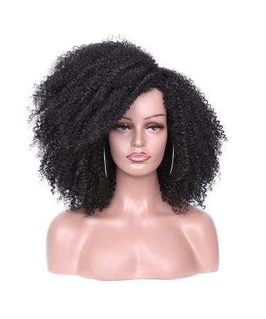 Lady Miranda Afro Short Kinky Synthetic Curly Wigs for Black Women - Natural and Stylish - Buy Online on GoSupps.com