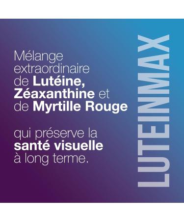 Eye Supplement- Contains Lutein Zeaxanthin Zinc Blueberry Extract and Vitamin A E and B12 - Eye Strain Maculopathy Dry and Tired Eyes - 60 Tablets - Buy Online on GoSupps.com