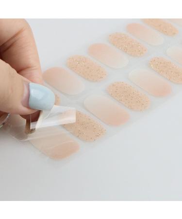 JMEOWIO Nail Foil Glitter Gel - Self-Adhesive Orange Pink Nail Stickers for Stunning Nail Designs | International Shipping Available - Buy Online on GoSupps.com