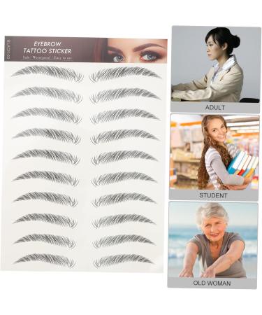 FOMIYES 96 Pcs Eyebrow Stickers Makeup Tools Eyebrows Eyebrow Tattoos Stickers Black Eyebrow 4d Artificial - Buy Online on GoSupps.com