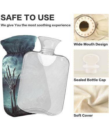 Naanle Skeleton Halloween Hot Water Bottle | Totenkopf Heat Bag for Pain Relief & Cold Therapy | 2L Hand & Foot Warmer - International Shipping - Buy Online on GoSupps.com