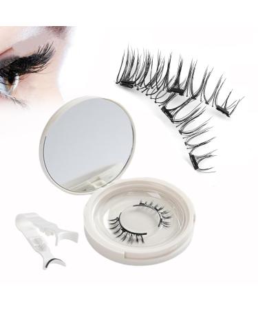 Icerostma Magnetic Eyelashes Icerostma Reusable Magnetic Eyelashes Eyelashes Magnetic Lashes Natural Short Reusable Magnetic Lashes With Applicator Natural Look No Liner (M8)