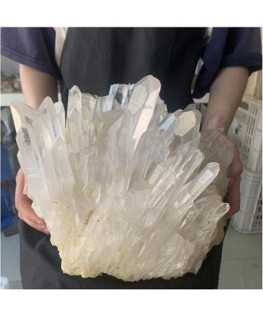 Natural Crystal Rough Crystal Cluster Natural Rare White Quartz Crystal Cluster Specimen (Size : 150-200g) - Buy Online on GoSupps.com