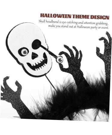 LIFKOME Halloween Photo Booth Halloween Skeleton Headwear Headbands Halloween Party Headband Halloween Headpiece Halloween Hairband Ghost Hair Hoop Halloween Hair Hoop Plastic - Buy Online on GoSupps.com