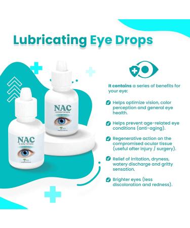 Anti Aging Central NAC Eye Drops - N-Acetyl-Carnosine Eye Drops (2 x 5ml Vials) - Buy Online on GoSupps.com
