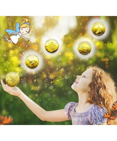 Songyea 20 Tooth Fairy Coins & Certificates | Unique Gifts for Boys & Girls | Perfect Lost Tooth Souvenir - Buy Online on GoSupps.com