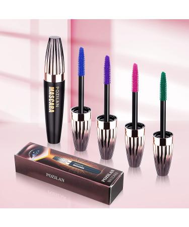 3 Colors Waterproof Mascara Set - Blue, Purple, Green | Voluminous & Long-Lasting Lash Extension Mascara with Comb | Smudge-Proof & Lengthening Formula for Eye Makeup - Buy Online on GoSupps.com