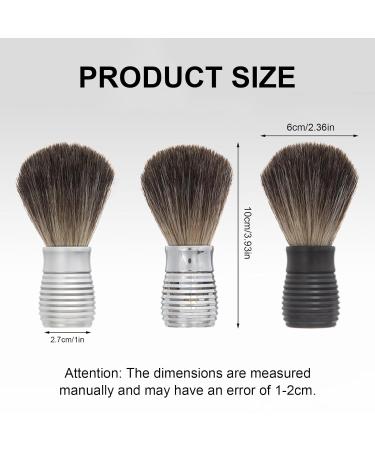 Razor Brush for Beard Care | Practical Hair & Beard Brush | Matt Silver Shaving Tool for Men - Buy Online on GoSupps.com