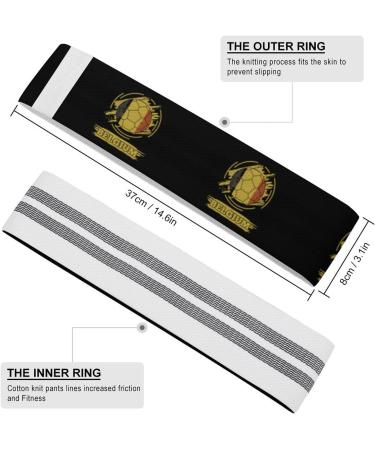 Belgium Soccer Resistance Bands - Non-Slip Workout Straps for Legs Booty Yoga & Physical Therapy - Buy Online on GoSupps.com