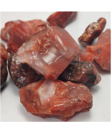 Natural Crystal Rough Natural Red Agate Stone Fish Tank Decoration Material of Agate Chalcedony Body Heathy Gemstone Specimen Collection Gift Home Decoration Natural Stones and Minerals (Color : 100g 1.5-4cm 100g - Buy Online on GoSupps.com