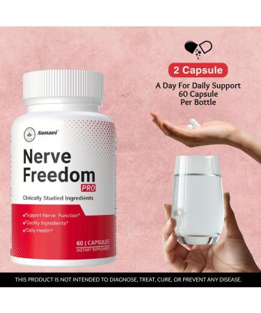 Nerve Freedom Pro | Nerve Healthy Support Advanced Formula | Capsules for Women & Men - 120 Capsules - Buy Online on GoSupps.com