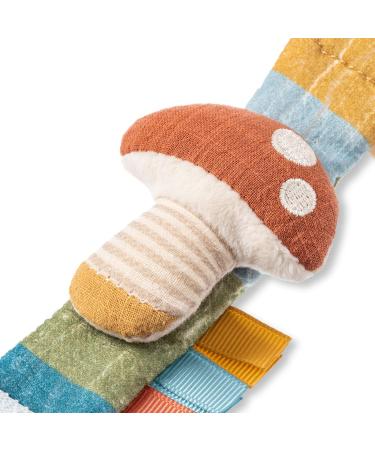 Itzy Ritzy Wrist Rattle - Soft Cotton Baby Wrist Rattle with Gentle Sound - Mushroom Design - Buy Online on GoSupps.com