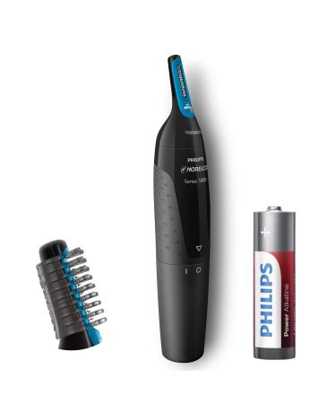 Philips Norelco Nose Hair Trimmer Detail Trimmer for Nose Ears and Eyebrows with Dual Sided Blade System for Precision