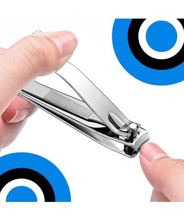 Nail Cutter - Professional Stainless Steel Clippers for Clean and Neat Nail Trimming - Ergonomic Design for Easy Grip - Suitable for Men Women and Children - Essential Nail Care Tool" (Classic) - Buy Online on GoSupps.com