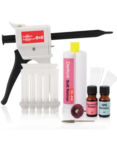 E&E Upper and Lower Denture Soft Reline Kit