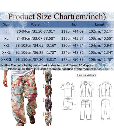 Men's Linen Beach Pants - Lightweight Drawstring Casual Trousers in Wine - Size Large - Buy Online on GoSupps.com