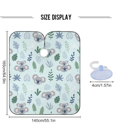 Waterproof Barber Cape - Cute Koala Bear & Cheetah Haircut Bib for Men & Women | Unisex Hair Cutting Cape - Buy Online on GoSupps.com