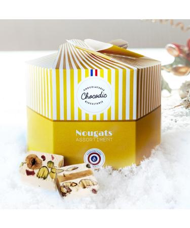 Coffret de Nougats de No l - Assortiment de Nougats Fabrication Artisanale - Cadeau de No l