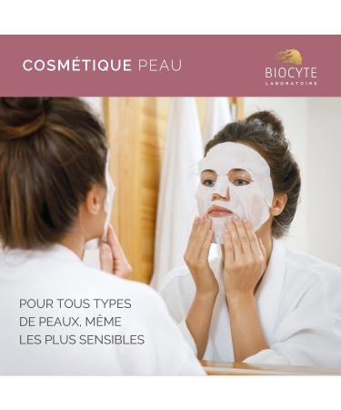 BIOCYTE Collagen Mask - Plumped Skin Moisturizing Reduced Wrinkles - Hyaluronic Acid Collagen Ceramides - 1 Biocellulose Mask - Apply Once a Week - Buy Online on GoSupps.com