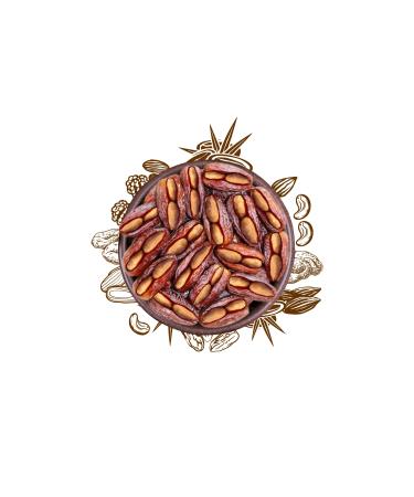 Sunnah Shop Sunnah Shop Nutty Dates - Medjool Dates Stuffed with Almonds from Palestine 1 kg | Freshly Harvested Royal Dates | Unique Caramel Flavor | 100% Natural - No Additives