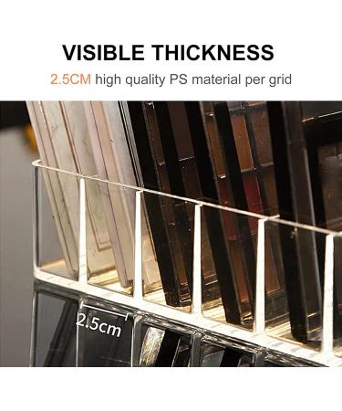 ZEELYDE 2X Eyeshadow Palette Organizer - 7 Sections Divided Makeup Acrylic Palette Holder for Makeup Vanity Cosmetics - Buy Online on GoSupps.com