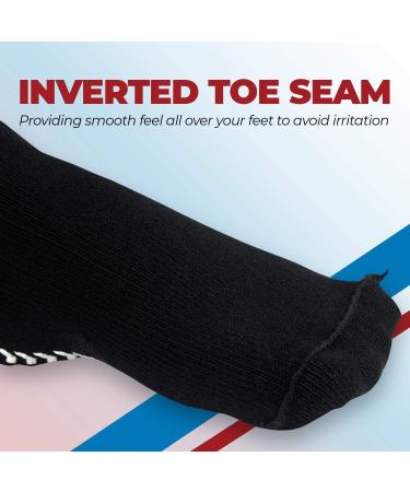 Extra Wide Diabetic Socks for Swollen Feet | Wide Calf & Grip Hospital Socks - Men & Women | Lymphedema Support - Buy Online on GoSupps.com