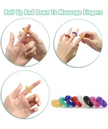 40 Acupressure Massage Rings for Finger Relief | Improve Blood Circulation & Joint Pain Relief | International Shipping - Buy Online on GoSupps.com