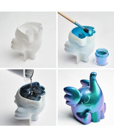 Chameleon Mica Powder - Epoxy Resin Color Pigment 16 Colors Set - Holographic Multicolor Mica Powder - Buy Online on GoSupps.com