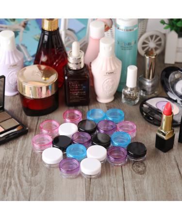 Accmor 100pcs 3g Empty Sample Containers with Lids - Cosmetic Jars + 5 Mini Spatulas - Buy Online on GoSupps.com