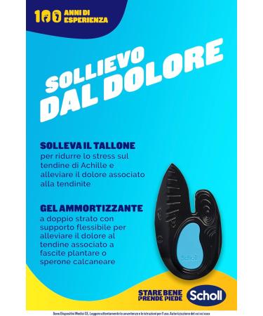 Scholl In-Balance Insoles for Pain Relief - Unisex Black M (1 Pack) | Heel Padding & Achilles Tendon Support - Buy Online on GoSupps.com