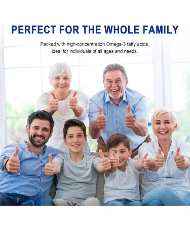 Omega 3 Fish Oil 240 Softgels from Deep Sea Fish Lemon Flavored-with EPA & DHA-Promotes Brain Heart Joint & Immune Health-20 Days Servings - Buy Online on GoSupps.com