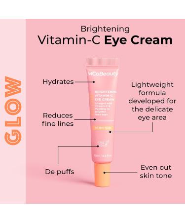 MCoBeauty - Hydration Bundle, Hydrate & Glow Ultra-Fine Mist and Glow Brightening Vitamin C Eye Cream, Cruelty Free, Vegan - Skin Care, Beauty Products - Pack of 2 - Buy Online on GoSupps.com