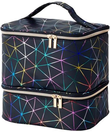 Manicure Storage Bag Nail Supplies Organizer Nail Storage Organizer Sponge Partitions Nail Polish Bag Organizer Sturdy Handle for Nail Polish Black - Buy Online on GoSupps.com