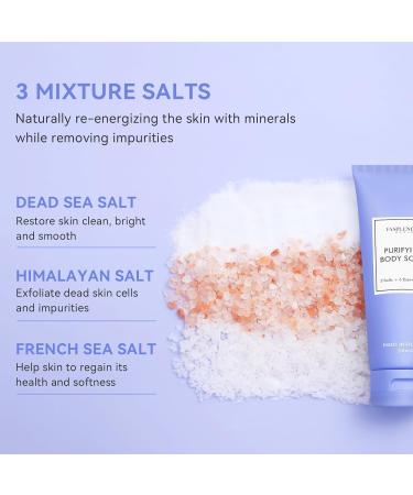 Fasplendor Body Peeling - 100% Natural Spa Quality Salt Scrub with 3 Salts & 6 Essential Oils | Soothes & Refreshes Skin - Buy Online on GoSupps.com