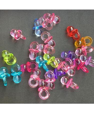 50Pcs Mini Pacifier Cake Decorations - Baby Shower & Birthday Party DIY - Random Colors - Buy Online on GoSupps.com