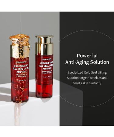 MEDITHERAPY Shumage Shot Gold Seal Lifting Ampoule - Anti-Wrinkle Gold Threads & Collagen Serum for Radiant Skin | Korean Skincare 0.4 fl. oz - Buy Online on GoSupps.com