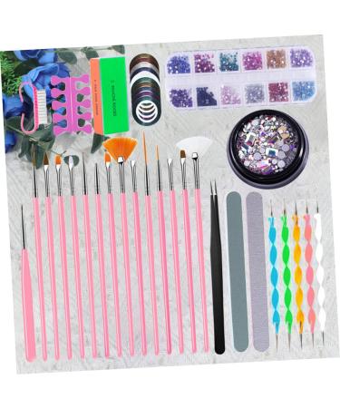 Healeved 3 Sets Nail Dotting Tools Nail Buffers Nail Files Kit Nail Diamond Kit Crystal Kit Pro Tools para U as Nail Polish Kits Nail Supplies Kit Nail Art Brush Nail Art Kit Suite Manicure - Buy Online on GoSupps.com