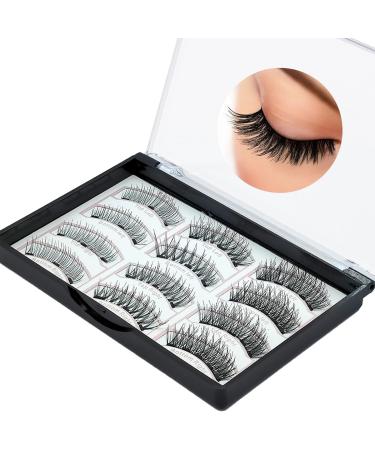 XQMMGO 12 Pack Magnetic Eyelashes Magnetic False Eyelashes Set Magnetic Eyelashes Without Eyeliner 3D False Eyelashes Waterproof Thin Eyelashes - Buy Online on GoSupps.com