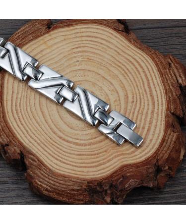 Stainless Steel Magnetic Anklet 24cm for Arthritis Pain Relief - Health Gift (Silver-2) | International Shipping Available - Buy Online on GoSupps.com