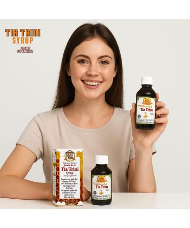 Jarabe de la T a Trini con Miel Pura (Syrup with Pure Honey) - Dietary Supplement - 4.05 fl oz (120 ml) - Mullein Propolis Eucalyptus Anacahuite & Mint(prop leo eucalipto Mirra gordolobo & mas) - Buy Online on GoSupps.com