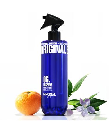 Immortal NYC Reserve 06 After Shave Spray Premier Men's Cologne 17 oz - Exclusive Barbers - Softens Skin - Refreshes/disinfects and Relieves Face and Skin - Moisturizing Formula After Shaving Amber Musky