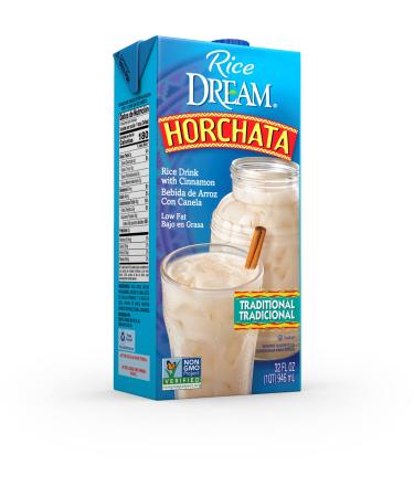 Rice Dream Horchata, Traditional Rice Drink with Cinnamon, Lactose Free, Vegan, Low Fat, Shelf Stable, 32oz (Pack of 6) Horchata 32 Fl Oz (Pack of 6)