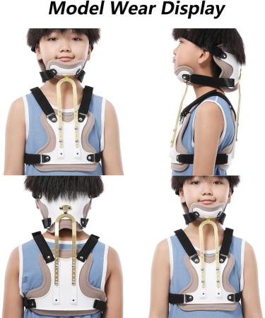 Buy SFKLYU Children's Spine Orthosis Neck Brace - Adjustable Breathable Support for Head Neck & Chest - Buy Online on GoSupps.com