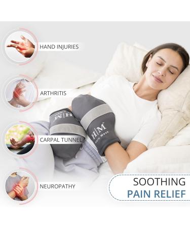 Halo Ice Gloves - Hand Ice Pack for Hand Injuries Finger ice Pack Carpal Tunnel- Chemotherapy Neuropathy Cold Gloves - Neuropathy Gloves - Cold Therapy for Hands - Arthritis Mittens Microwave Large - Buy Online on GoSupps.com